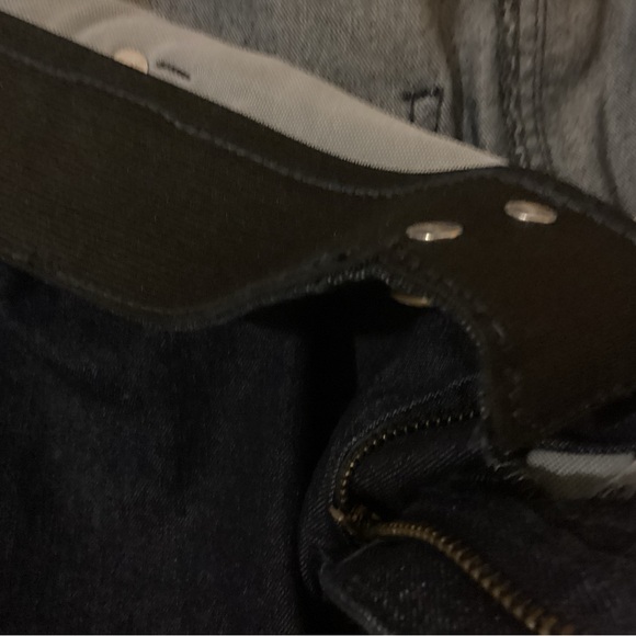 Woman Within 5 pocket Classic Denim Skirt 12 W …Stretch band around waist - Picture 8 of 8